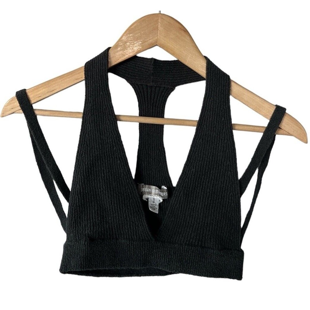 Urban Outfitter Charcoal Multi Strap Knit Bralette Small